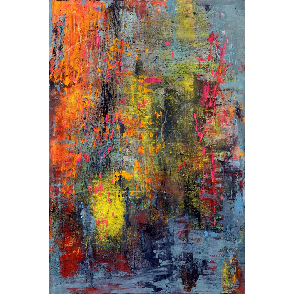 Entropic gravity - Risipiri - pictură în ulei pe pânză, artist Cristina Marian Entropic gravity - Risipiri - pictură în ulei pe pânză, artist Cristina Marian